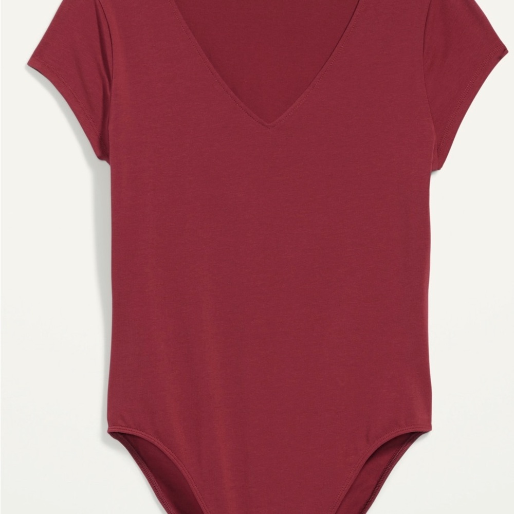 Oldnavy fitted short sleeves v neck body suits